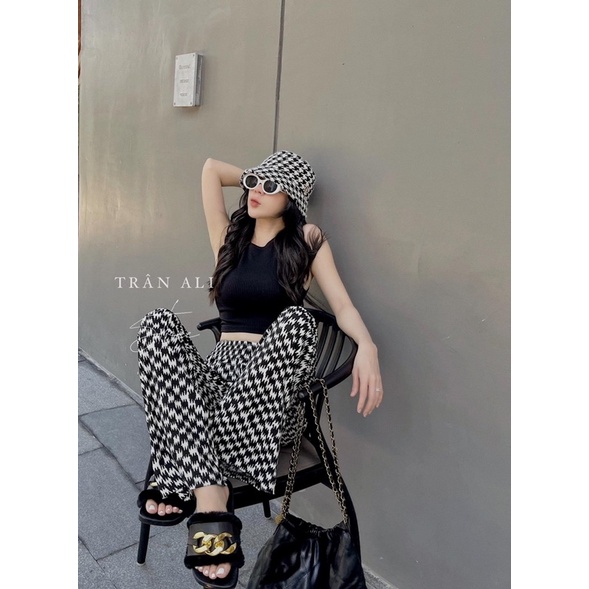 áo ba lỗ + quần caro suông ( bán rời ) - CarotShop