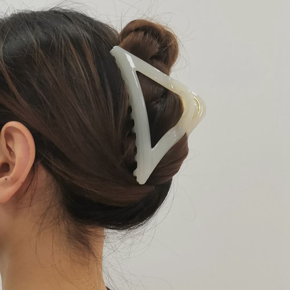 Kẹp Tóc Hình Tam Giác / Cá Mập Đơn Giản Phong Cách Hàn Quốc