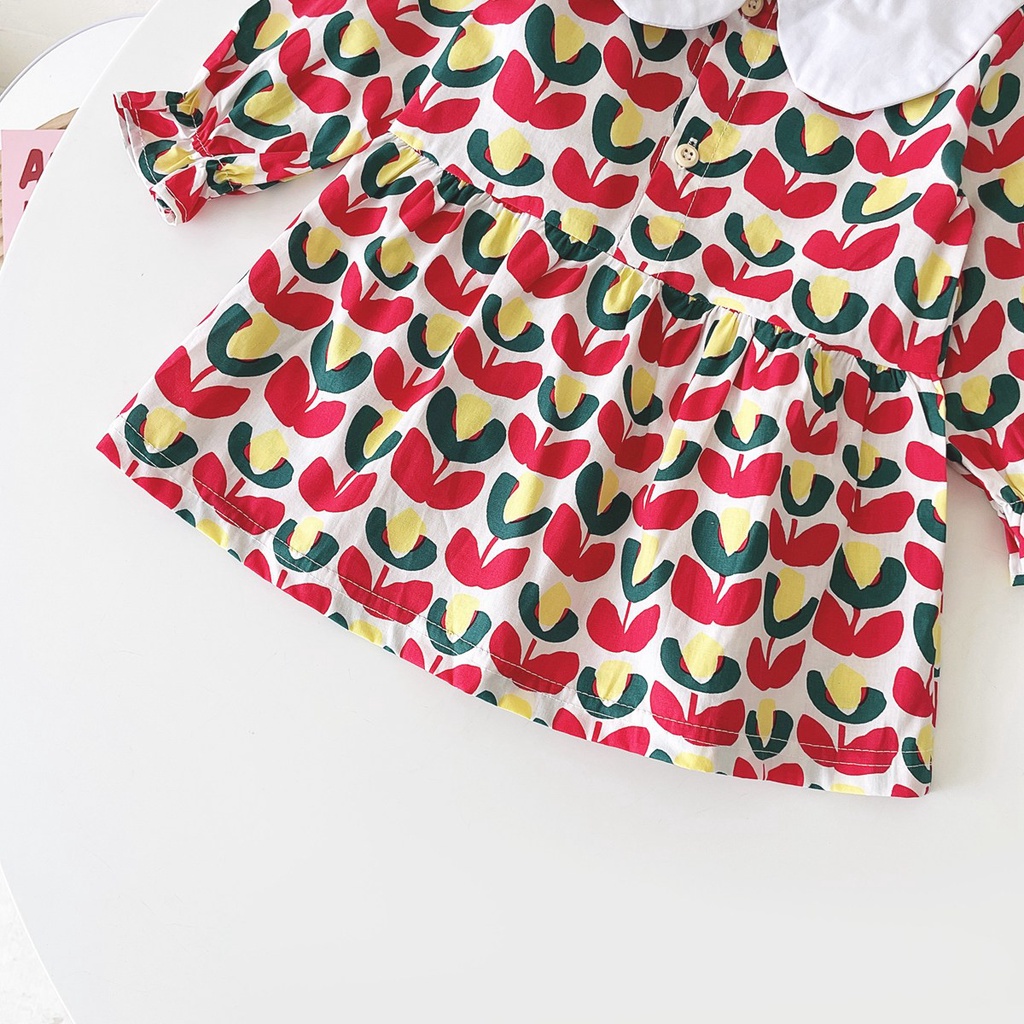 Sanlutoz Tuỳ tiện Cô gái Ănmặc Mùa xuân Mùa thu Hoa Trẻ em Ăn mặc Ngày lễ