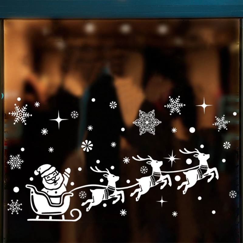 Sticker Dán Cửa Sổ Trang Trí Giáng Sinh Năm Mới 2023