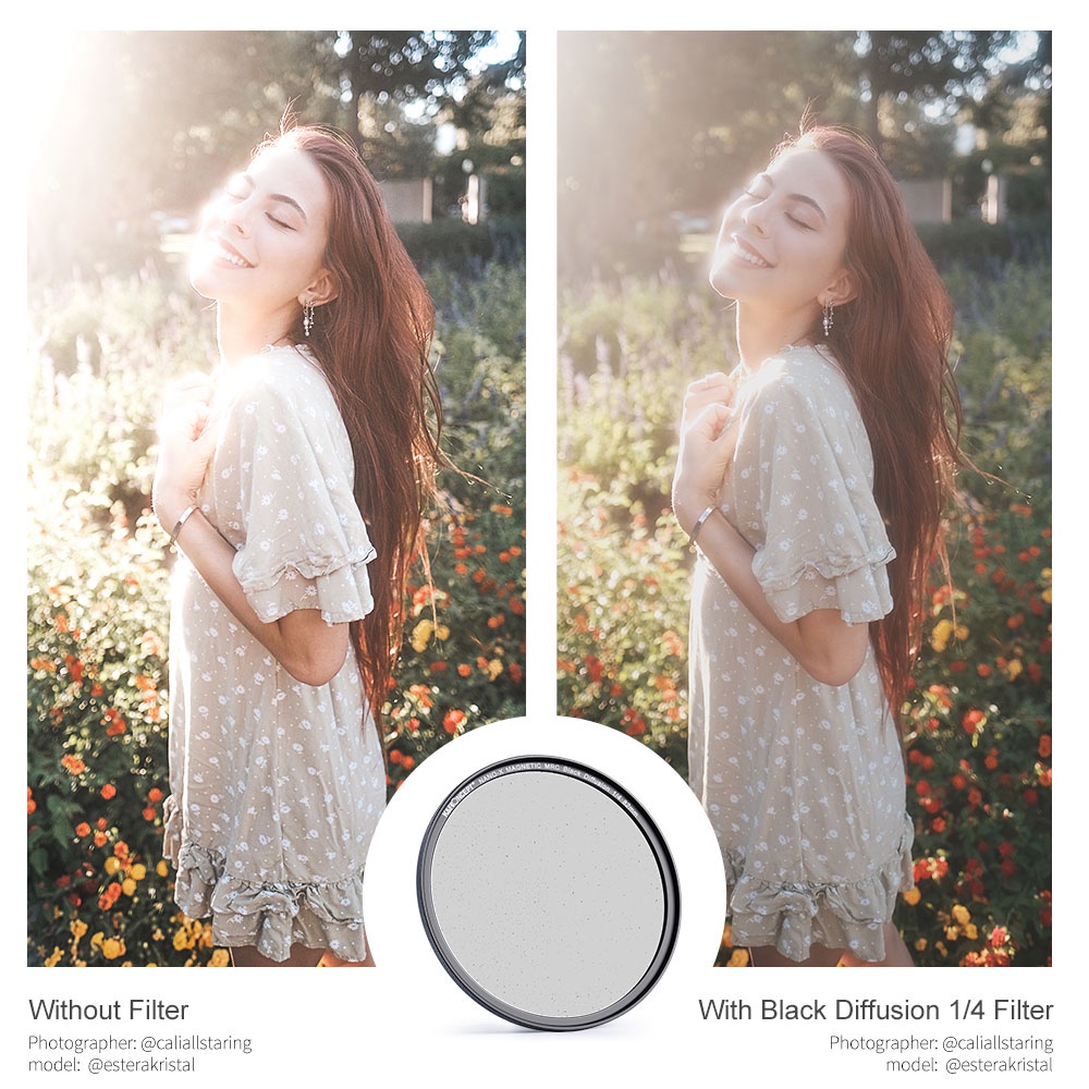 Vòng Lọc Phun Sương Nano-X 3 Trong 1 Cho Máy Ảnh 1 / 4 1 / 8 49 / 52 / 55 / 58 / 62 / 67 / 72 / 77 / 82mm 28