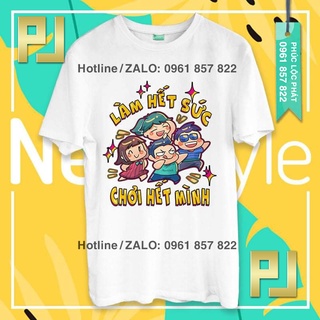 Áo thun nhóm team building làm hết sức chơi hết mình