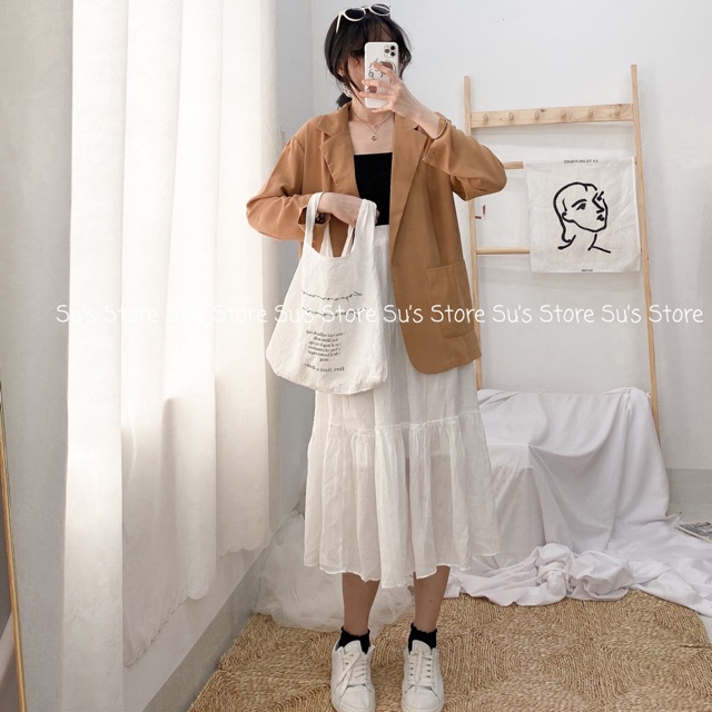 Chân váy voan 2 lớp 2 tầng CV111 SUSTORE