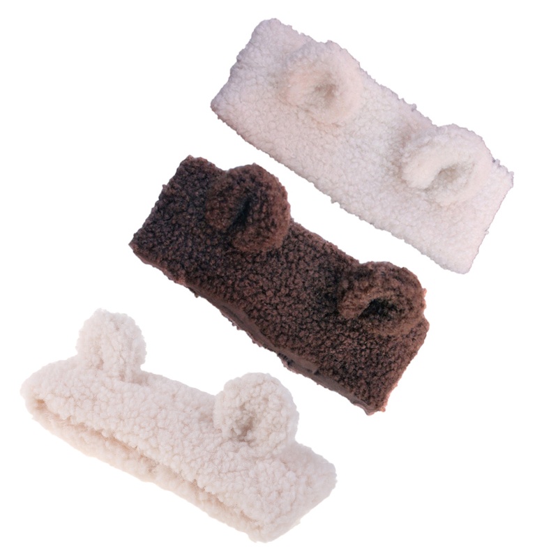 Băng Đô Cài Tóc Hình Tai Cừu Dễ Thương Thời Trang Mùa Đông Cho Bé