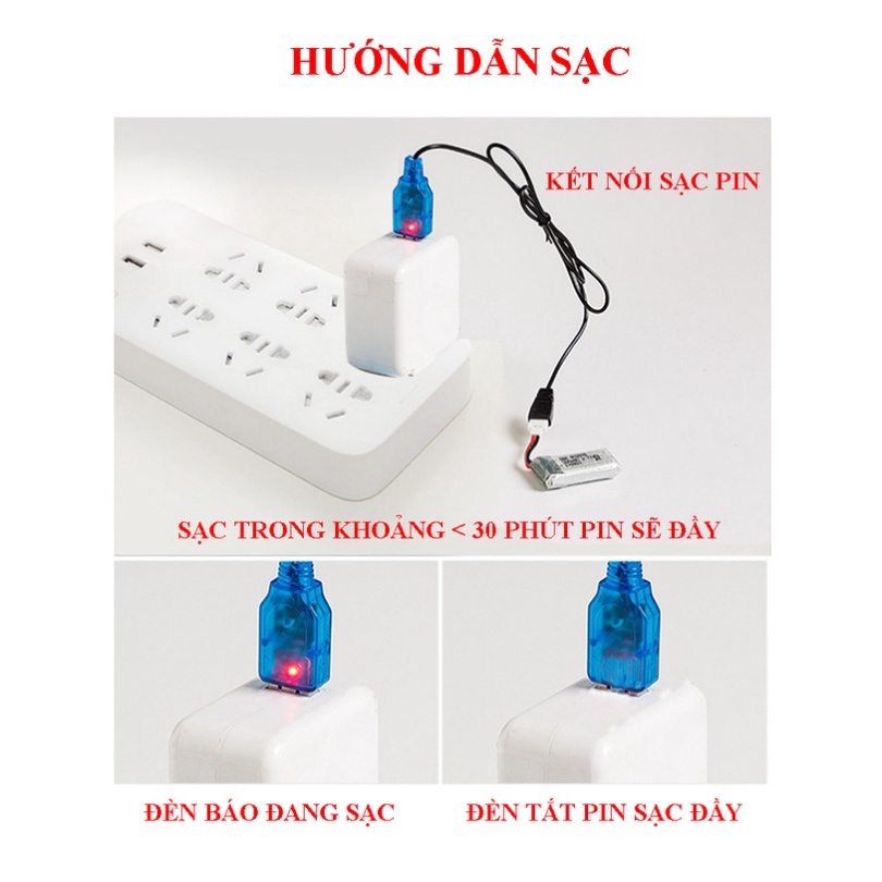 Máy Bay Điều Khiển Từ Xa Bắng Xốp Siêu Bền MIG 530 Pro - Chất Liêu EPP Nhẹ Mềm - Chống Nước - Bảo Hành 12 Tháng