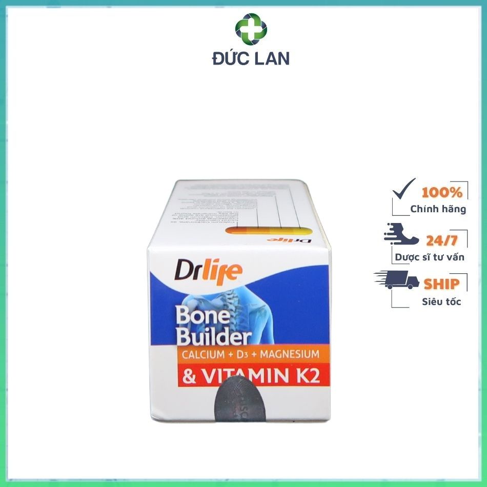 VIÊN UỐNG BONE BUILDER  DR LIFE - BỔ SUNG CALCI LIỀU CAO CHO NGƯỜI LỚN
