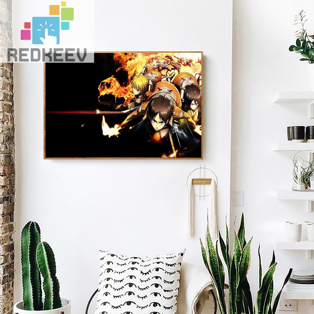 Bộ Tranh Đính Đá 5d Tự Làm Hình Anime Attack On Titan 1.13 | BigBuy360 - bigbuy360.vn