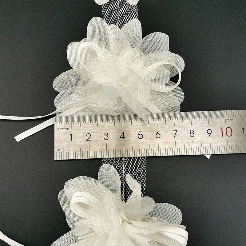 Chiffon flower used for holiday gift wrapping decoration clothing accessories