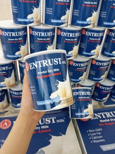 Sữa Entrust Mỹ tốt cho người tiểu đường hộp 400g