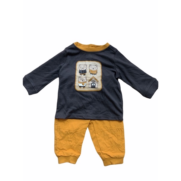 Bộ gấu bé trai 2 màu