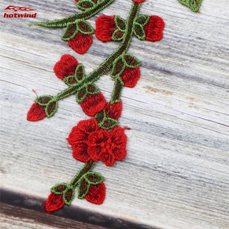 Miếng Thêu Hình Bông Hoa Trang Trí Quần Áo 12 Màu Tùy Chọn