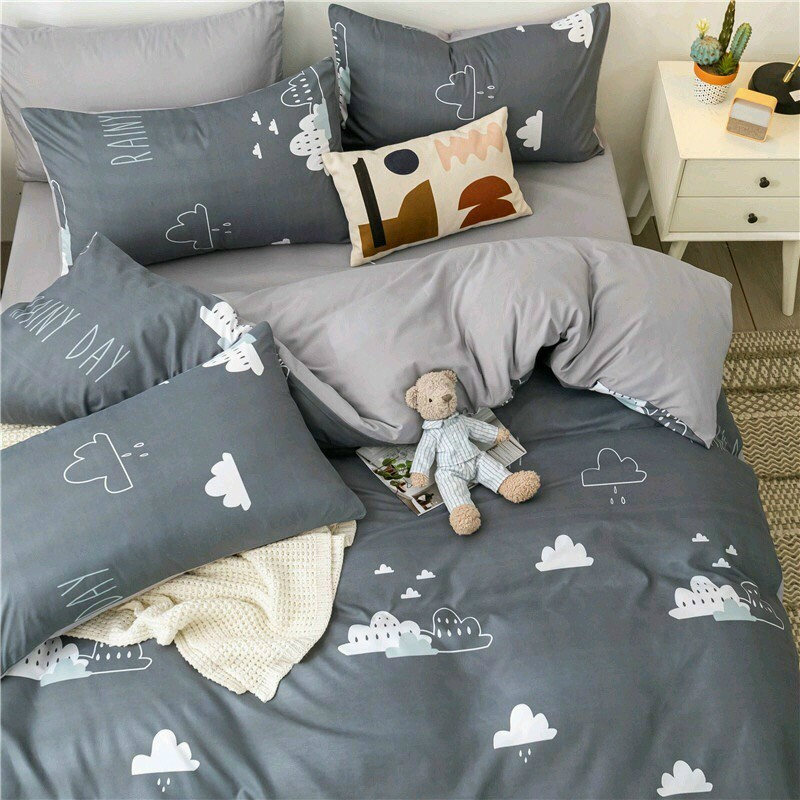 Trang trí phòng ngủ giường tầng trẻ em bộ chăn ga Poly Cotton động vật dễ thương Chato Bedding