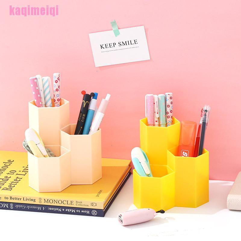(Hàng Mới Về) Giá Đỡ Cọ Trang Điểm 3 Ngăn Tiện Dụng