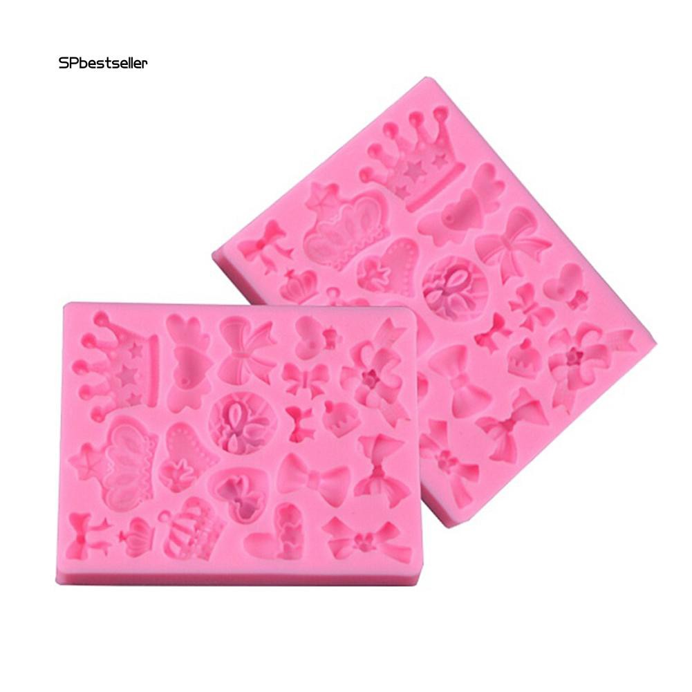 Khuôn làm bánh kẹo hình vương miện 3D bằng silicon