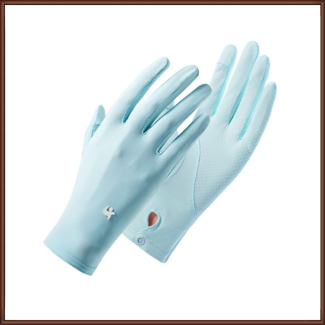 Găng Tay Chống Nắng Bằng Lụa Lạnh Mỏng Thoáng Khí Thời Trang Mùa Hè Cho Nữ