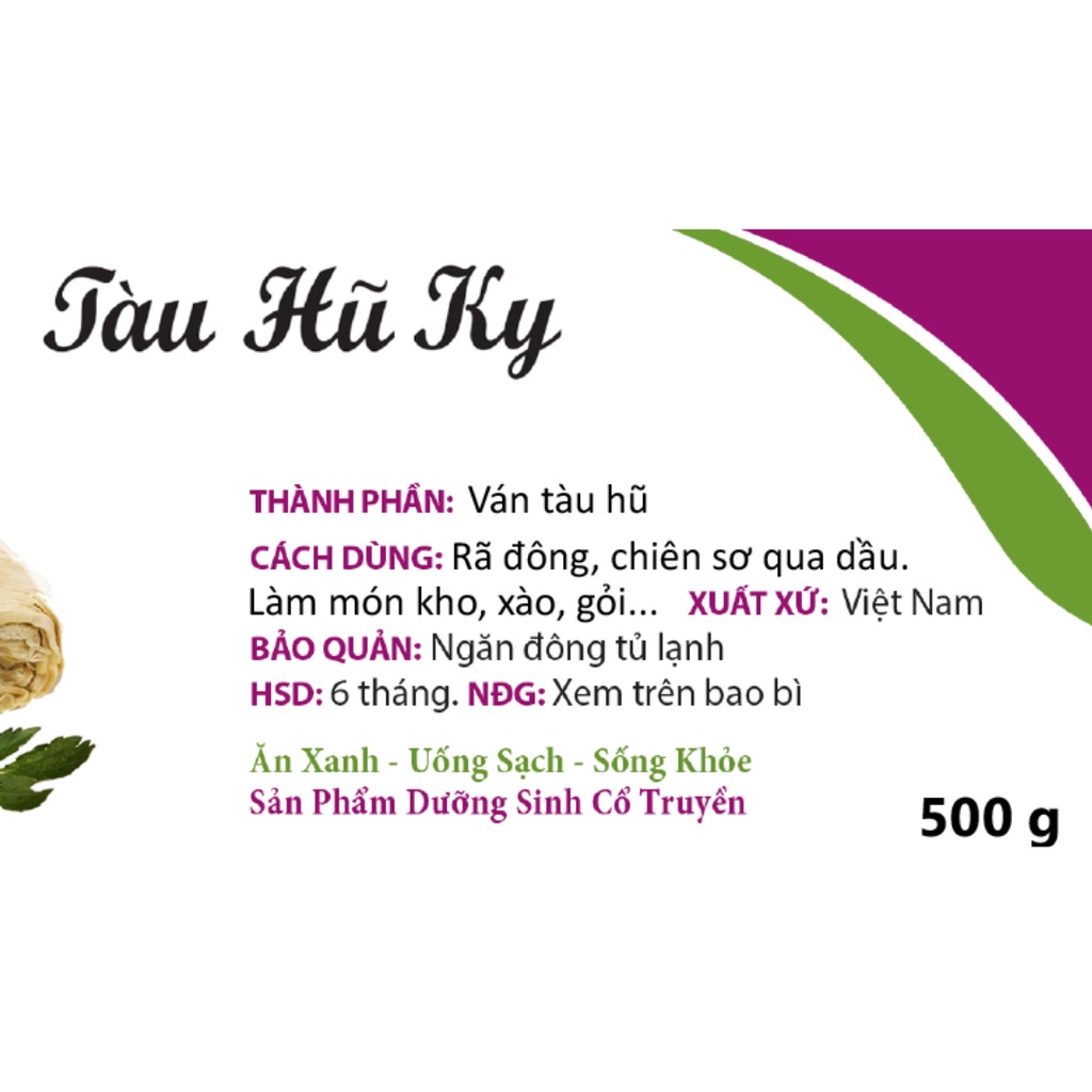 TÀU HŨ KY LÁ ĐÔNG LẠNH - LÁ TÍA TÔ