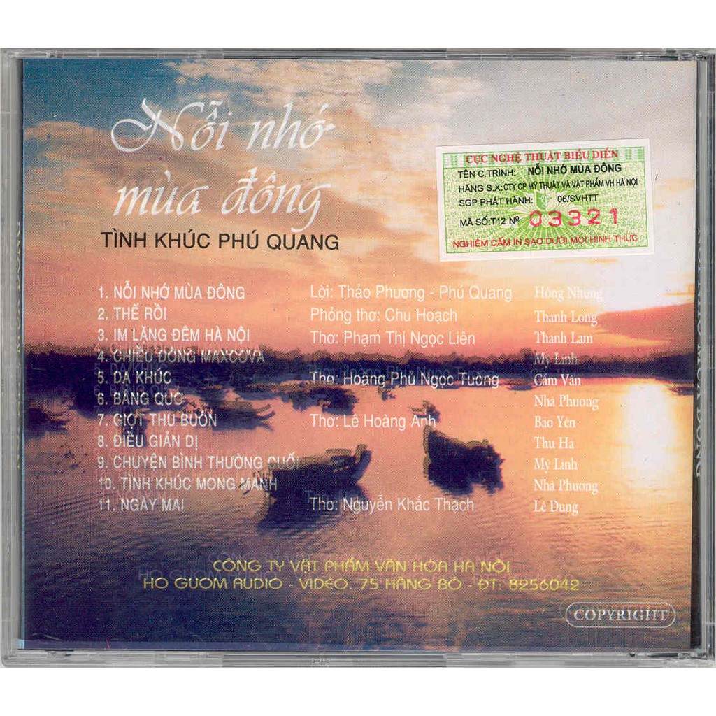 đĩa cd nhạc phú quang