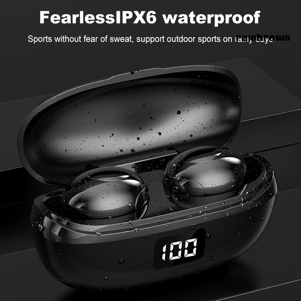 Tai Nghe Bluetooth 5.0 Không Dây 9d Chống Nước Cho Điện Thoại