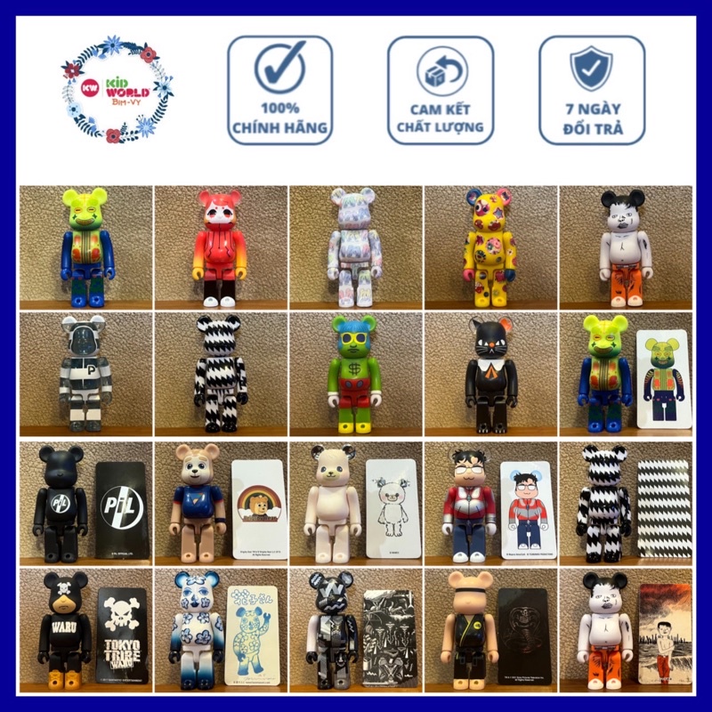 Chú gấu "bụng phệ" Bearbrick 100%, Artist Series. MS: 03.