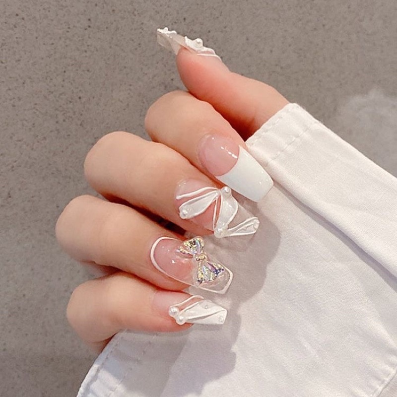 bộ nailbox siêu xinh fom vuông thang,ibox shop để đặt size theo độ dài mong muốn