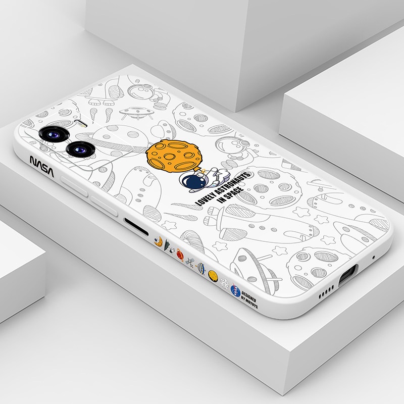 Ốp Điện Thoại Silicon Họa Tiết Phi Hành Gia Dành Cho Vivo y15s y15a y1s y12a y33s