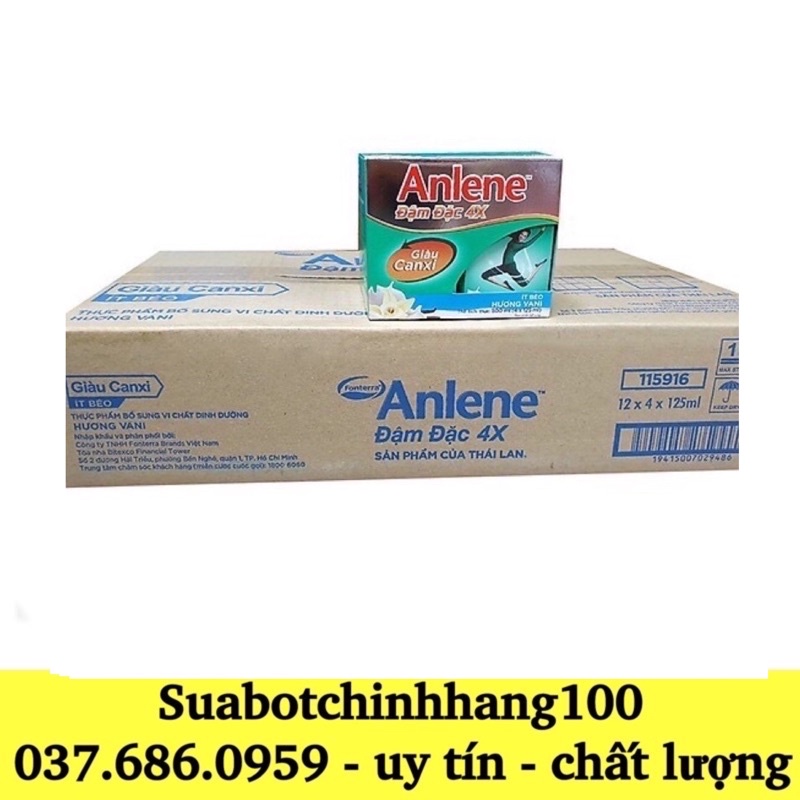 thùng 48 hộp sữa anlene hương SÔ/VANI 110ml