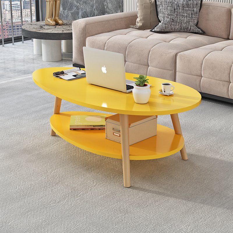Bàn trà, Bàn sofa gỗ hình trứng thiết kế lạ mắt mang đến vẻ đẹp hiện đại cho phòng khách gia đình FNL-56