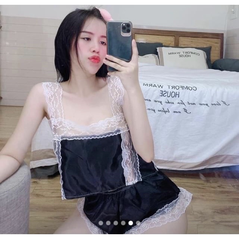 SET PHI REN TRẮNG CỘT DÂY SAU LƯNG - CHẤT LIỆU PHI MỀM MỊN - HÀNG MAY CHUẨN SHOP - SIZE 60kg ĐỔ LẠI ĐẸP. | BigBuy360 - bigbuy360.vn