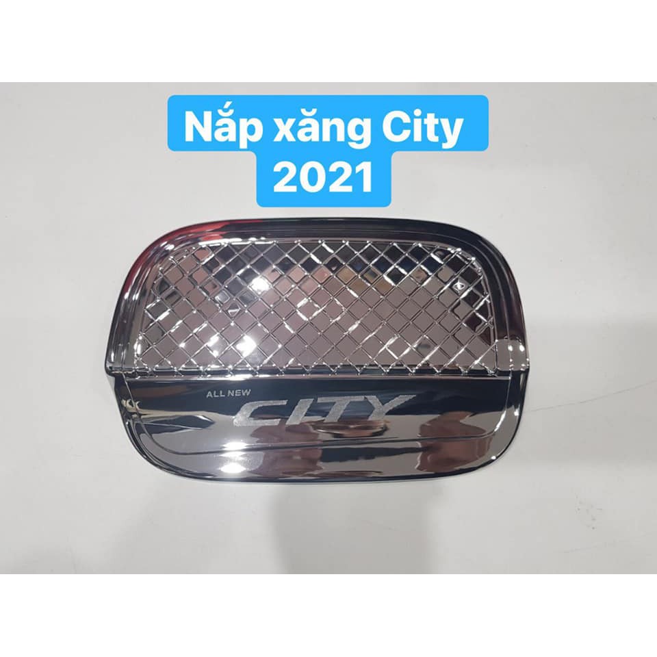 Ốp Nắp Xăng Mạ Crom Honda City 2021 Mạ Crom Cao Cấp