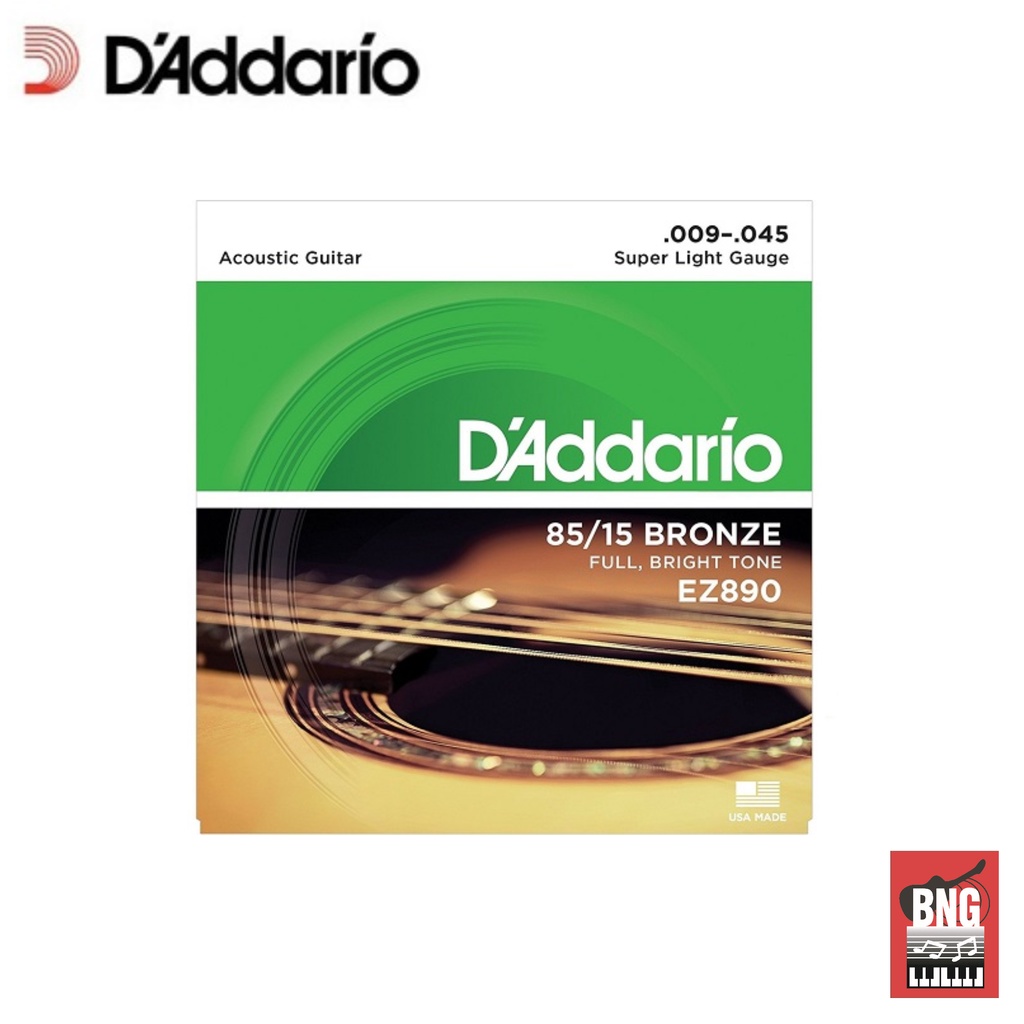 Dây đàn Guitar Acoustic Daddario EZ890 Size 9-45 Thổ Cẩm 85 / 15