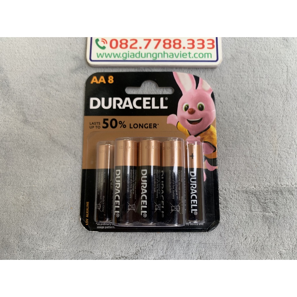 Pin tiểu kiềm Duracell Coppertop Alkaline AA LR6 MN1500 1.5V chính hãng