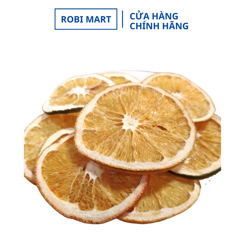 Trà cam vàng thái lát sấy lạnh Robi Mart 20gr - Hàng loại 1 chính hãng