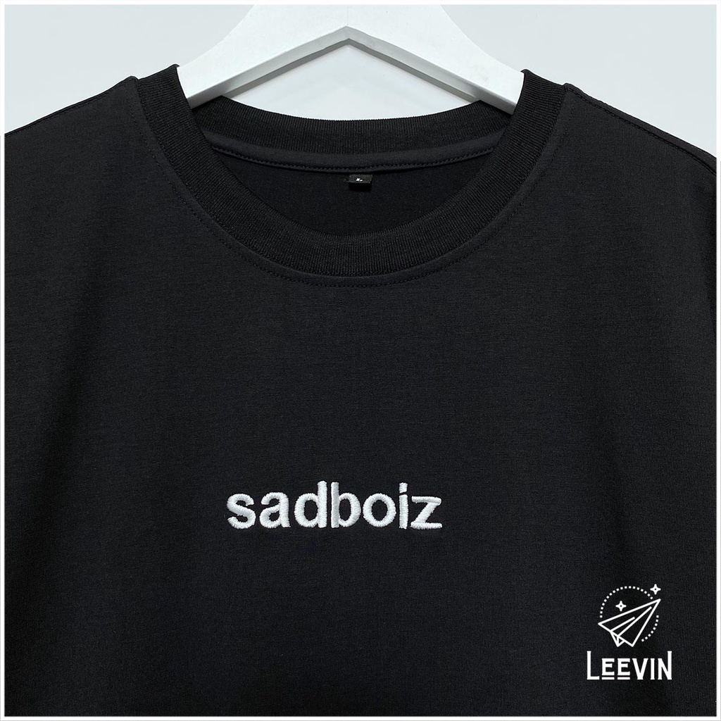 Áo Thun Nam Nữ SADBOIZ SIGNATURE Form Rộng Unisex - Kiểu áo sad boiz form rộng tay lỡ Local Brand Leevin Store