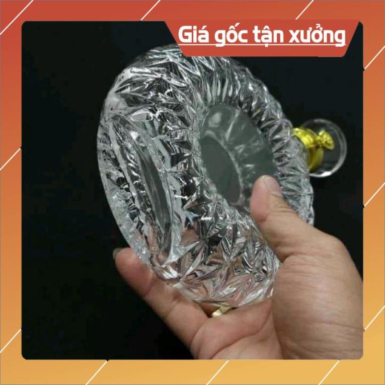 Vỏ Bình Thủy Tinh XO Tròn Đựng Rượu 500ml, Chai đựng rượu XO, Hàng Loại 1, CTT-08
