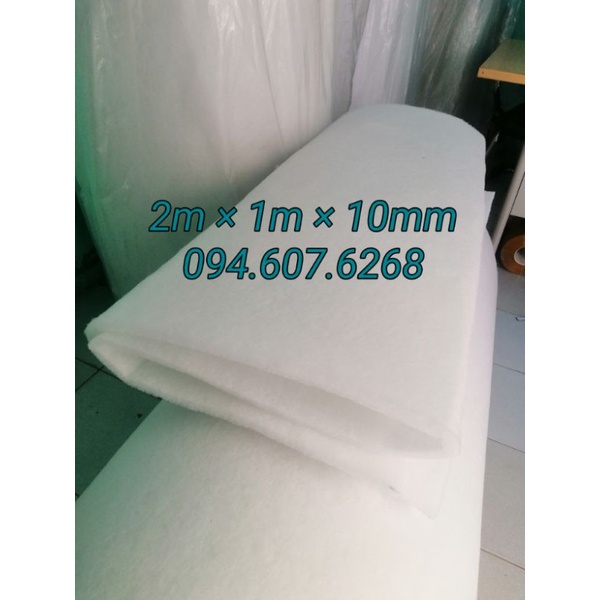Bông Lọc Nước Bể Cá, Hồ Thủy Sinh, Hồ THủy Hải Sản - Bông Gòn Lọc Nước dày 10mm Loại 1