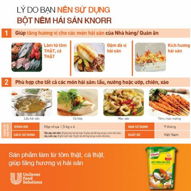 [KNORR] Bột Nêm Hải Sản Knorr 1.5kg - TiệmNhàDâu