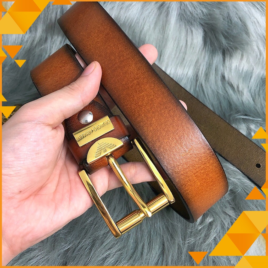 Thắt Lưng Nam Da Bò Thật 100%, Dây Lưng Da Nam Loại 1 Khóa Kim Đồng Nguyên Khối, Dây Nịt Nam Siêu Mềm - BH 24 Tháng