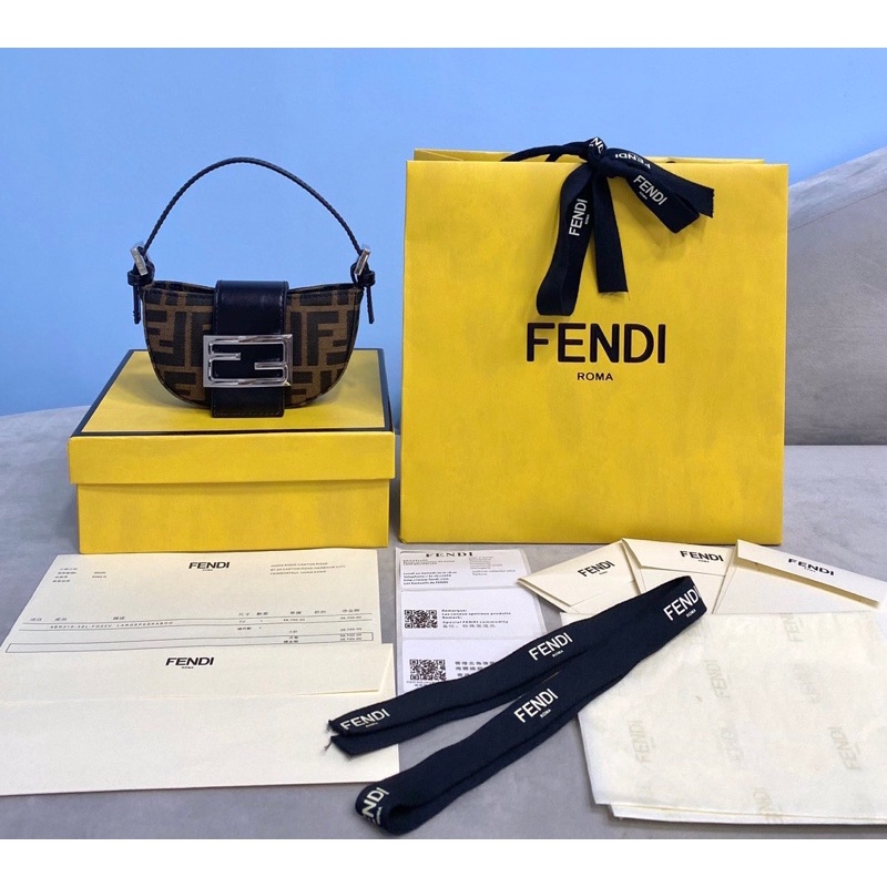 Túi xách/ túi kẹp nách nữ Fendi FD da thật cao cấp