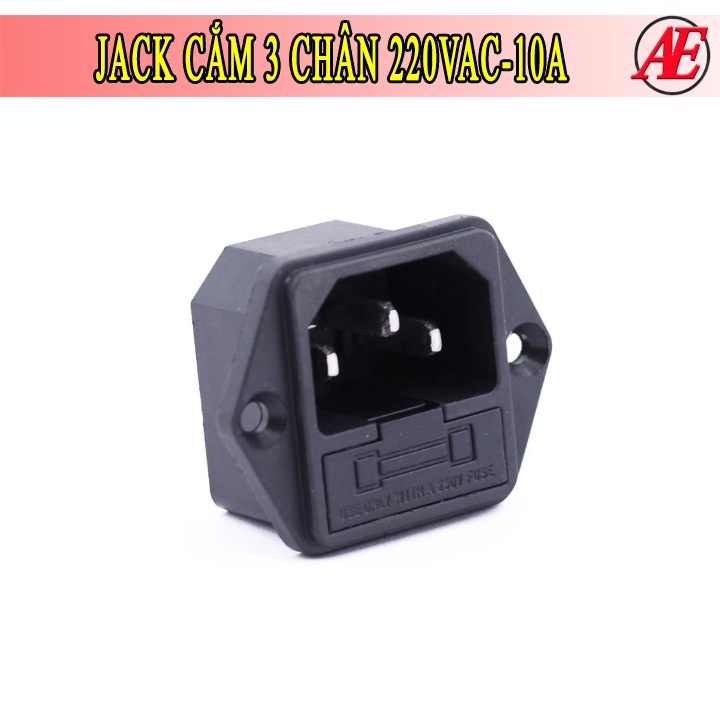 Jack Cắm 3 Chân 220VAC-10A