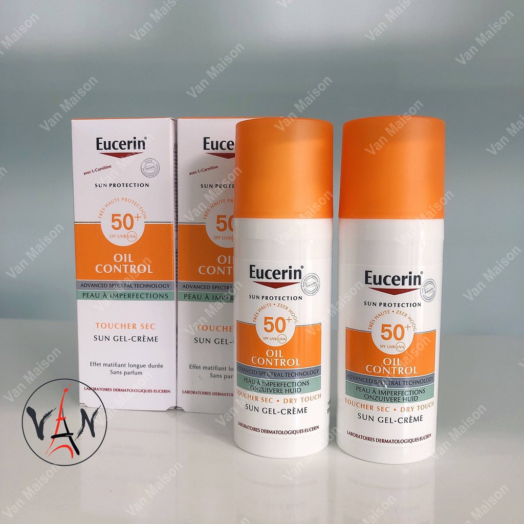 Kem chống nắng giúp kiểm soát nhờn Eucerin sun protection spf50+ sun gel-creme oil control dry touch 50ml | BigBuy360 - bigbuy360.vn