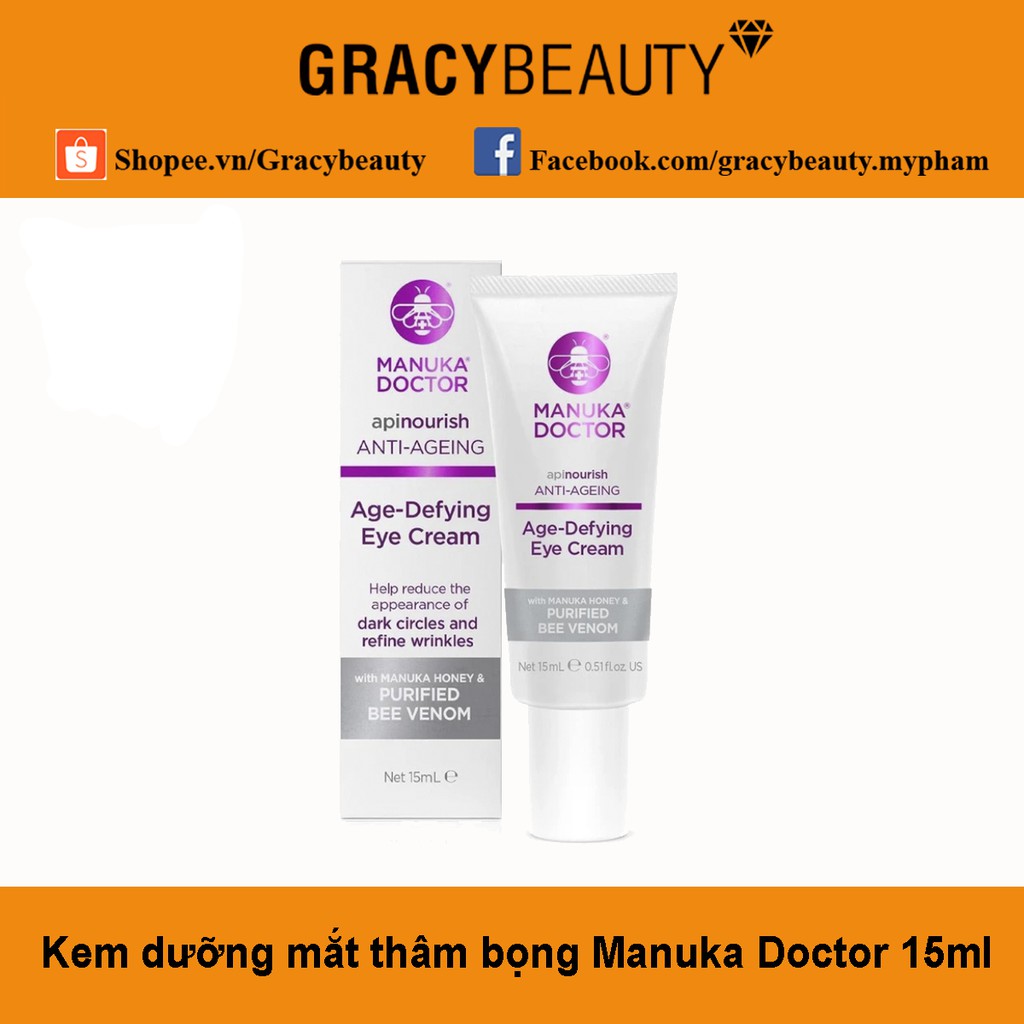Kem dưỡng mắt khắc phục thâm bọng, nếp nhăn Manuka Doctor 15ml