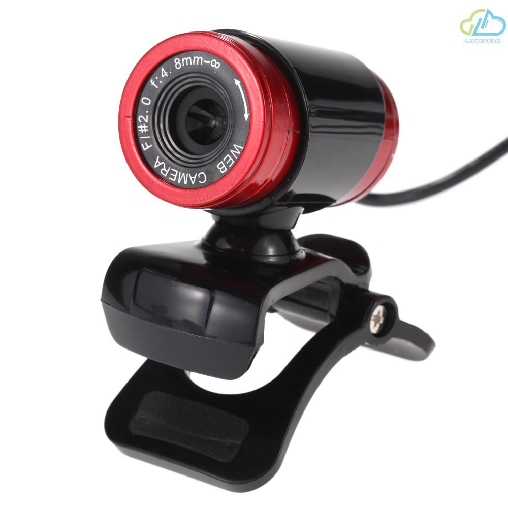 Webcam Usb 2.0 0.3 Triệu Pixels Có Thể Xoay 360 Độ Dành Cho Máy Tính / Laptop