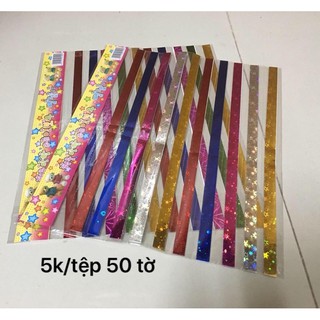 GIẤY GẤP SAO BÓNG ÁNH KIM
