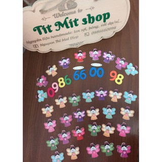 Set cúc gỗ búp bê thiên thần