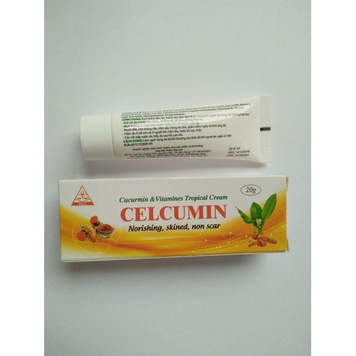 Kem bôi da Nghệ và Vitamin CELCUMIN Melinka ( tuýp/20g)