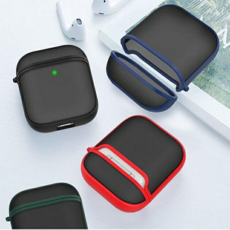Bao Case cho tai nghe Airpods 3 - Airpod 1 - 2- Airpods Pro Hiệu LikGus nhám viền màu siêu đẹp, chống bám vân tay