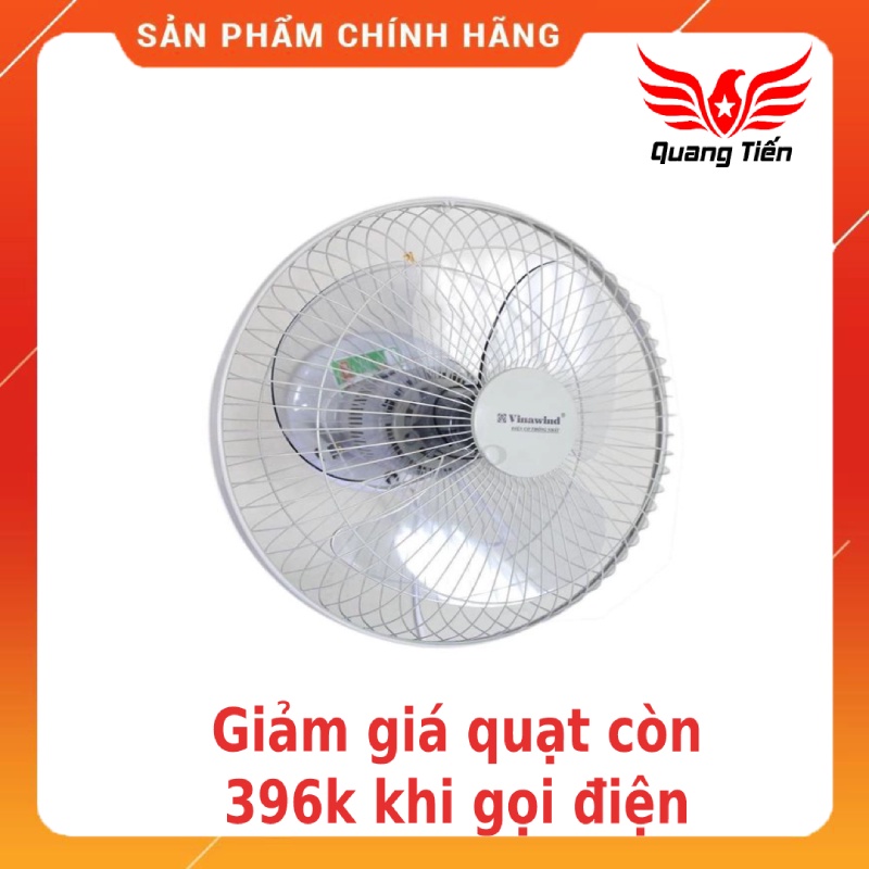 Quạt treo trần đảo điện cơ thống nhất vinawind QTĐ400 ĐB điều khiển hộp số