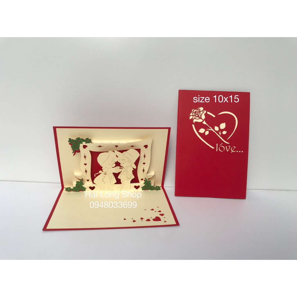 Cặp Đôi 1 - Couple - Love - Thiệp 3D