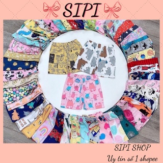 Sét 10 Quần Đùi Chục Cotton Bozip Cho Bé Trai, Bé Gái Từ 5 - 20kg