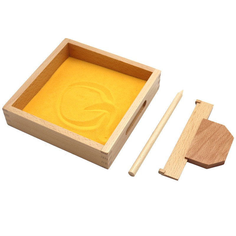 FREESHIP - Khay Cát Sand Tray Viết Chữ Giáo Cụ Montessori